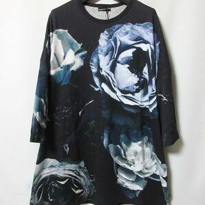 新品 LAD MUSICIAN ラッドミュージシャン BIG ROSE FLOWER 薔薇 バラ ビッグ Tシャツ Fの画像1