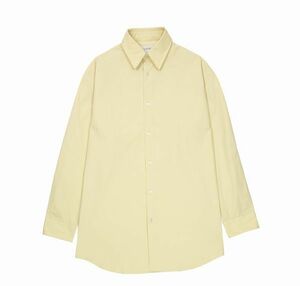 23SS イタリア製 未使用 定価52500円 LEMAIRE ルメール LONG SHIRT ロングシャツ シャツ Dusty Yellow 34