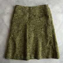 美品 / 49AV.junko shimada ジュンコシマダ / アルパカ モヘヤ 混紡 ウール ニット スカート / 38 (M) レディース / グリーン 秋 冬_画像1