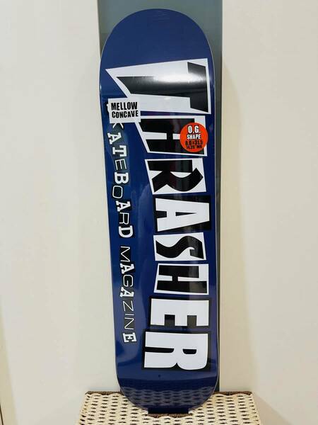 BAKER×THRASHER　スラッシャー　ベーカー　ベイカー　スケートボードデッキ　8.0*31.5　青色