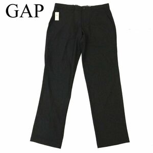 【新品 未使用】 GAP KHAKIS ギャップ 秋冬 イタリアンウール★ ストレート フィット パンツ Sz.34　メンズ 大きいサイズ　C3B03654_9#Q