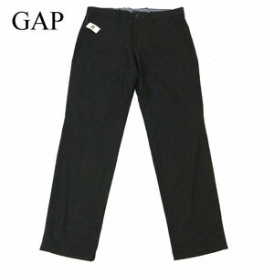 【新品 未使用】 GAP KHAKIS ギャップ 秋冬 SLIM FIT イタリアンウール★ テーパード パンツ Sz.34　メンズ 大きいサイズ　C3B03653_9#Q