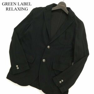 GREEN LABEL RELAXING United Arrows through year stamp . stretch tailored jacket blaser Sz.S men's black C3T08507_9#O