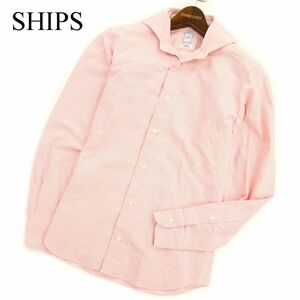 SHIPS シップス 通年 長袖 EGYPTIAN COTTON★ 総柄 シャツ Sz.S　メンズ 日本製　C3T08670_A#C