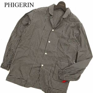 PHINGERIN フィンガリン 裾ライン★ 袖ゴム カバーオール チェック ジャケット Sz.S　メンズ　C3T08640_A#O