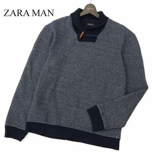 ZARA MAN ザラ マン 秋冬 ショールカラー ニット セーター Sz.M　メンズ　C3T09048_A#K