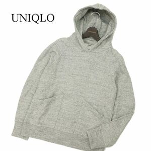 UNIQLO × HELMUT LANG ユニクロ ヘルムートラング 秋冬 裏起毛 アーバン スウェット プルオーバー パーカー Sz.M　メンズ　C3T08953_A#H