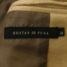 GOSTAR DE FUGA ゴスタール ジ フーガ 通年 【フェイク スウェード レザー】 イタリアンカラー ジャケット Sz.44　メンズ　C3T08995_A#O_画像6