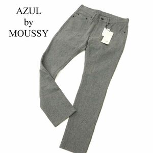 新品 未使用★ AZUL by MOUSSY アズール マウジー 秋冬 APS CIRCLE MOVE 起毛 ストレッチ スキニー パンツ Sz.M メンズ 灰　C3B03873_A#Q