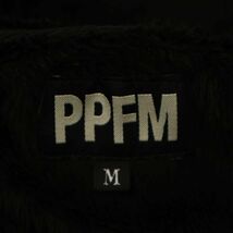 PPFM ペイトンプレイス 秋冬 ボア★ フーディー パーカー ジャケット Sz.M　メンズ 黒　C3T09156_A#N_画像5