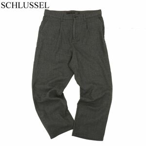 SCHLUSSEL シュリセル 秋冬 アンクル丈 サルエル パンツ Sz.3　メンズ グレー 日本製　C3B04009_A#Q