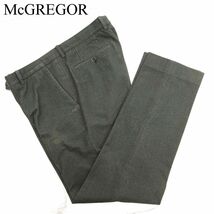 McGREGOR マクレガー 秋冬 スラックス パンツ Sz.91　メンズ グレー 大きいサイズ 　C3B03947_A#Q_画像1