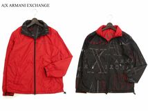 A|X ARMANI EXCHANGE アルマーニ エクスチェンジ 通年 リバーシブル★ ダブルジップ ジャケット ブルゾン Sz.S　メンズ　C3T08423_9#O_画像1