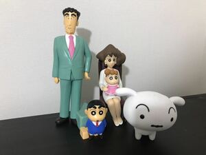 クレヨンしんちゃん 野原家フィギュア＋シロ セット　アミューズメント 野原家 おもちゃ しんのすけ