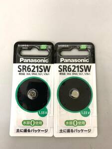  Panasonic Panasonic SR621SW acid . silver battery 1.55V 2 piece set junk 