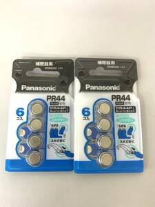 パナソニック Panasonic PR44/6P 補聴器用空気亜鉛電池 6個入り 2個セット ジャンク品 