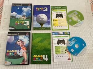 23-PS2-1357　プレイステーション2　みんなのGOLF3 4　動作品　PS2　プレステ2