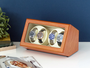 ABIES カペラ ワインディングマシーン 4本巻 アッシュ×アイボリー 1年保証 腕時計用ケース 収納