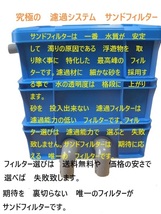 小型水槽～瓢箪池　　サンドフィルター　3S　３段タイプ　濾過砂　濾過ウール 付き　ポンプ無し 　新品　1_画像1