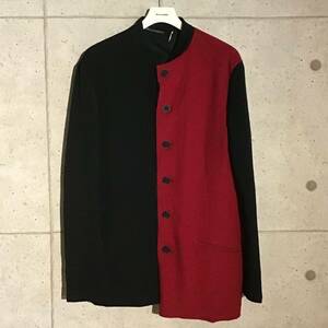 ONtheCORNER ITEM No.1496/YohjiYamamoto POURHOMME ヨウジヤマモトプールオム アシンメトリーデザイン レイヤードジャケット 15aw size:3