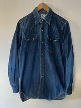 日本製 LVC LEVI'S ショートホーン デニムシャツ サイズ38 M 501XX 506XX 505 BIG E LEVI'S VINTAGE CLOTHING _画像1