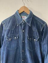 日本製 LVC LEVI'S ショートホーン デニムシャツ サイズ38 M 501XX 506XX 505 BIG E LEVI'S VINTAGE CLOTHING _画像2