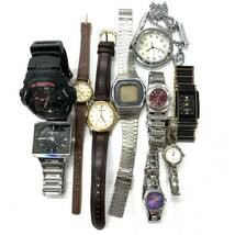 N032 腕時計 時計 まとめ CASIO カシオ G-SHOCK ALBA CITIZEN シチズン TRUSSARDI ESTEELAUDER FOSSIL ジャンク品 中古品 訳あり_画像1