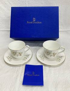 〇 ROYAL DOULTON ロイヤルドルトン Yorkshire Rose ヨークシャーローズ カップ＆ソーサー ペア