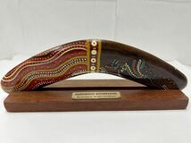 オーストラリア製 木製 ブーメラン 民芸品 ハンドペイント_画像1