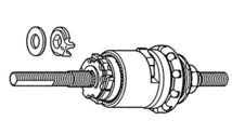 シマノ　SG3R40　内部一式　ローラーブレーキ用　１９１．８mm_画像1