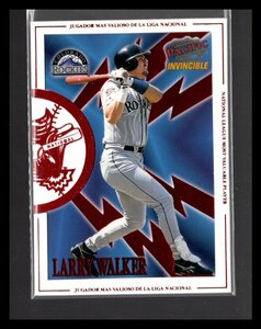 1998 Pacific Invincible National League Most Valliable Player LARRY WALKER