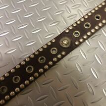 HTC HOLLYWOOD TRADING COMPANY STUD BELT Vintage 34sizeビンテージ スタッズベルト レザーベルト ③_画像10