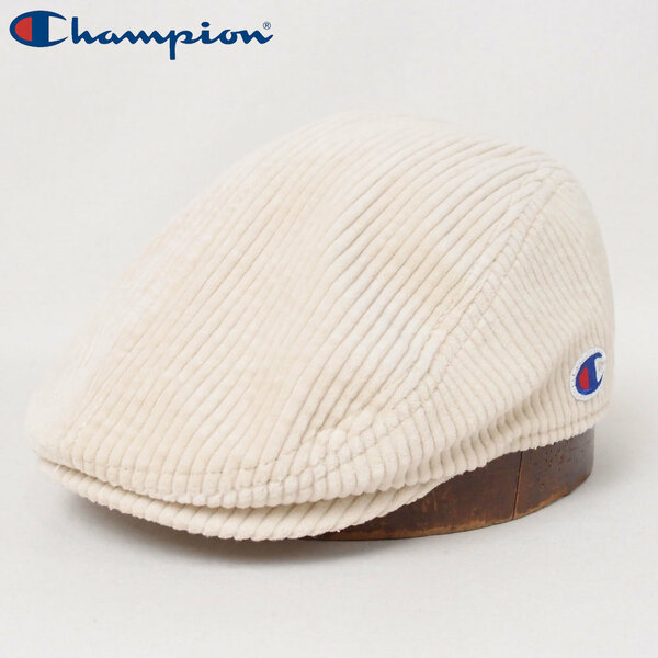 新品 Champion チャンピオン 太畝 コーデュロイハンチング オフホワイト