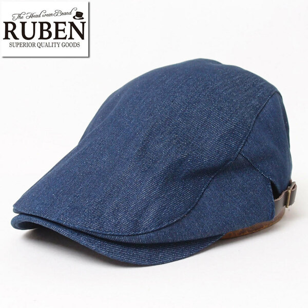 新品 RUBEN ルーベン デニムハンチング ブルー