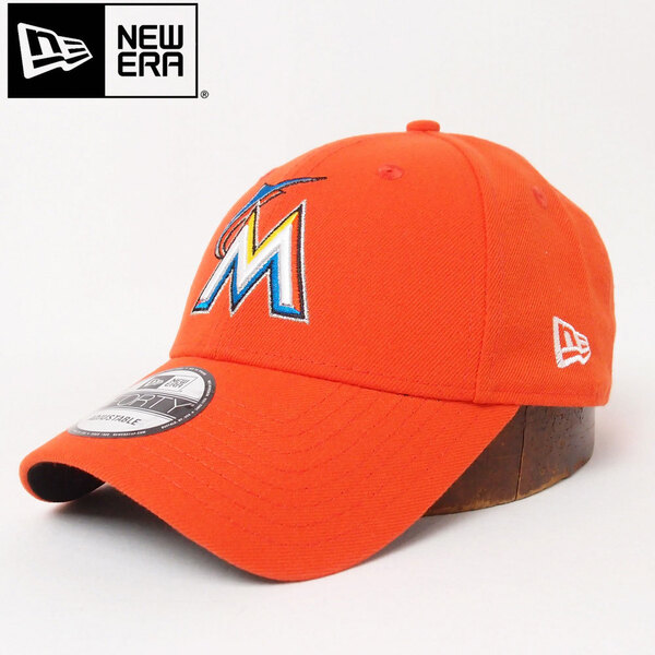 新品 NEW ERA マイアミマーリンズ ベースボールキャップ オレンジ