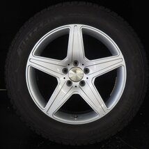 売切 バリ山 BRIDGESTONE BLIZZAK DM-V2 / AGA【 235/60R18 / 8J +39 112 5H 球面 4本 】スタッドレス GLC装着_画像9