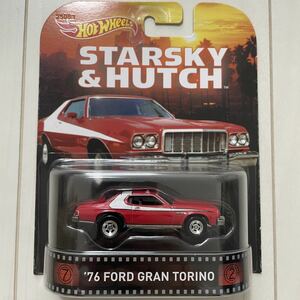 ★レトロエンターテイメント★76 Ford Gran Torino Starsky Hutch フォード グラントリノ スタスキーアンドハッチ ホットウィール ミニカー