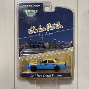 ★グリーンライト★ 2011 Ford Crown Victoria Checker Cab フォード クラウンビクトリア チェッカー タクシー Greenlight ホットウィール