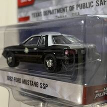 ★グリーンライト★ 1982 Ford Mustang SSP Hot Pursuit Police Greenlight フォード マスタング アメ車 ホットパシュート ホットウィール_画像4