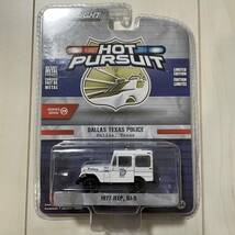 ★グリーンライト★ 1977 Jeep dj-5 Hot Pursuit Police Greenlight ジープ アメ車 ホットウィール アメ車 ホットパシュート_画像1