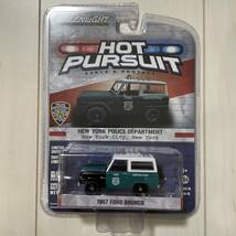 ★グリーンライト★ 1976 Ford Bronco Hot Pursuit Police Greenlight フォード ブロンコ アメ車 ホットパシュート ホットウィール_画像1