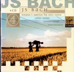 4CD (быстрое решение) Bach/ Unaccompanied Violping Song &amp; Cello Suite 12 песен/ Vl.C. Tetsu MA;