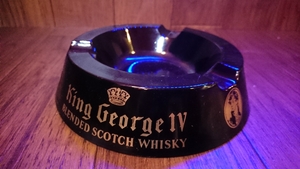 SCOTCH WHISKY King George Ⅳ 陶器 灰皿 未使用品 b66