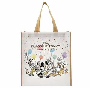 新品　ディズニーフラッグシップ東京 Disney FLAGSHIP TOKYO ショッピングバッグ　エコバッグ GRAND OPENING ディズニーストア　送料無料