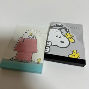 SNOOPYダイカット　ミニメモ帳2冊