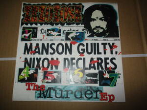 EP Zezozose The Murder EP　Manson Guilty Nixon Declares ZOZOZOSE　チャールズ・マンソン、ネタ　Charles Manson　PUNK 　