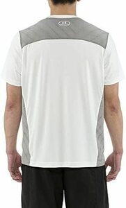 B14-03 新品 UNDER ARMOUR アンダーアーマー トレーニングシャツ　Tシャツ　半袖　レギュラーフィット　MTR7151 ホワイト Sサイズ