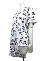 【中古】COMME des GARCONS コムデギャルソン トップス レディース グラフィックTシャツ サイズL アシンメトリー 日本製_画像3