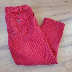 Ральф Лорен Поло вельветовые брюки Длинные брюки днище дети 130 см красные