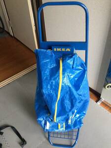 手渡し 引き取りのみ イケア IKEA キャリーカート FRAKTA 荷物台 台車 リフト 折り畳み ショッピングバッグ付き 21174 1804 12413 76T-1743